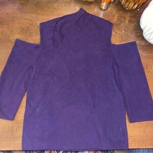🔪PURPLE Cut-out Jumper